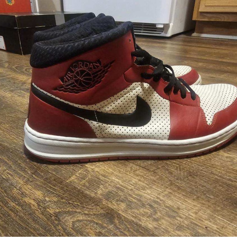 Jordan Black, Red, and White Men's Sneakers